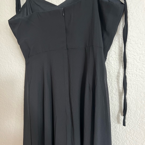 NWOT Darling Devotion Black Tie-Strap Maxi Dress - Picture 6 of 9